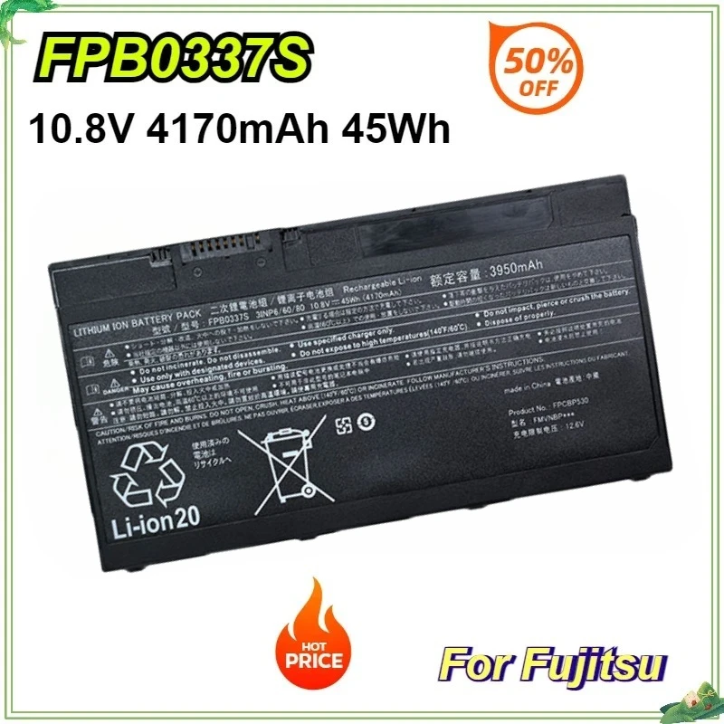 

FPB0337S FPCBP530 FMVNBP246 10.8V 45Wh Laptop Battery for Fujitsu LifeBook U727 P728 P727 AH77/S/M AH556 FPCBP424 BP233