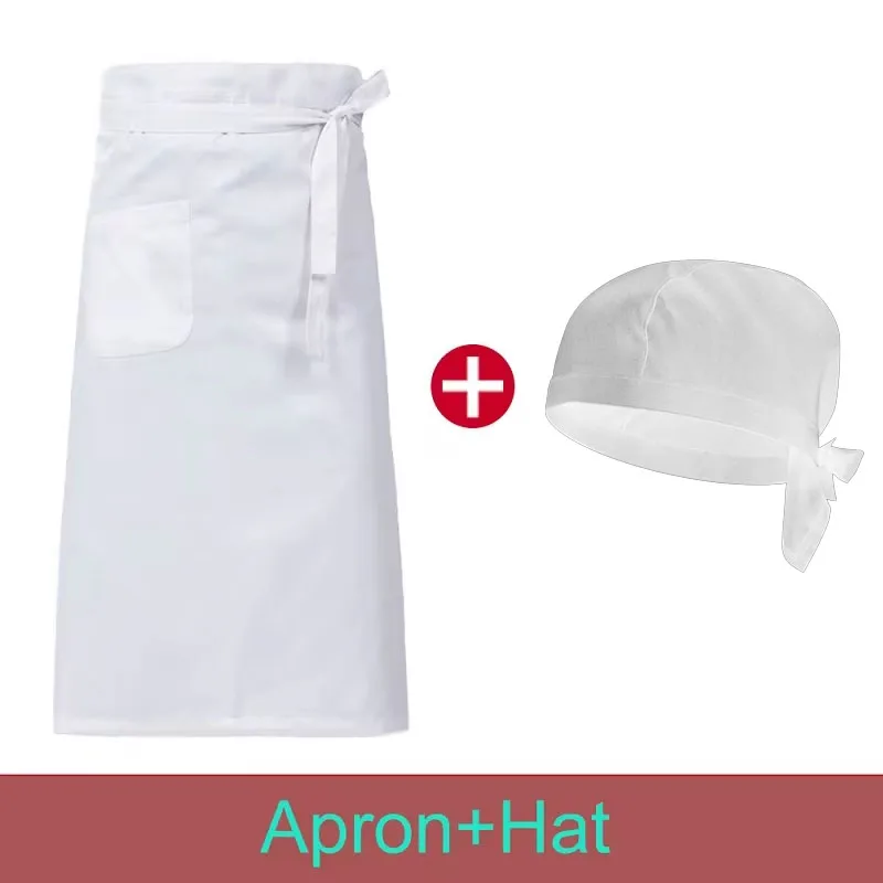 Food Service Kitchen Suit Hotel Chef Apron Cooking Cap Restaurant Cook Work Pinafore Bakery Cafe Waiter/Waitress Work Uniform