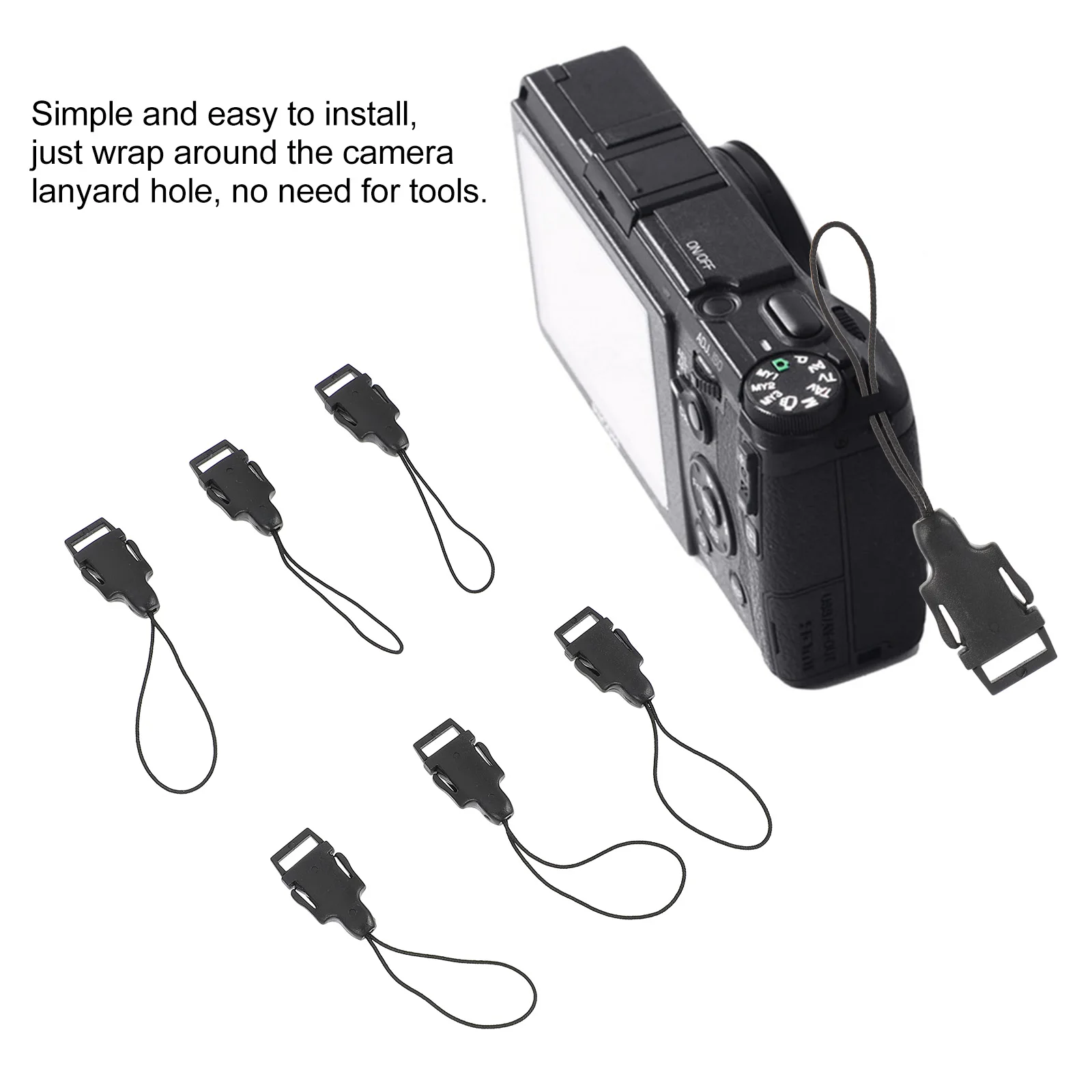 

20 pcs Camera Strap Buckle Adapter ABS Neck Loop Eyelet Belt QD System Connector Release Hunting Accessories