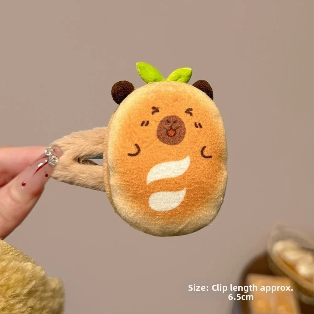 Horquillas de estilo alimentario con forma de hamburguesa/pan/pastel, horquilla plana ligera de dibujos animados, pasadores para el cabello de estilo versátil