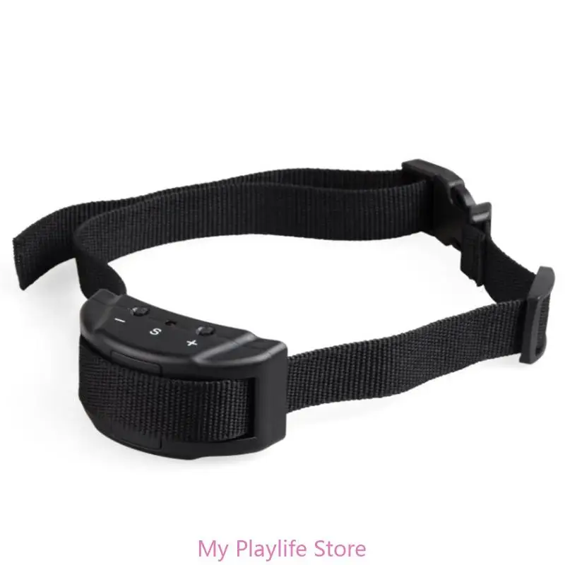 Electric Anti Bark Collar Battery Powered with 7 Adjustable Sensitivity and Intensity for Small Puppy Bark Voice Humane