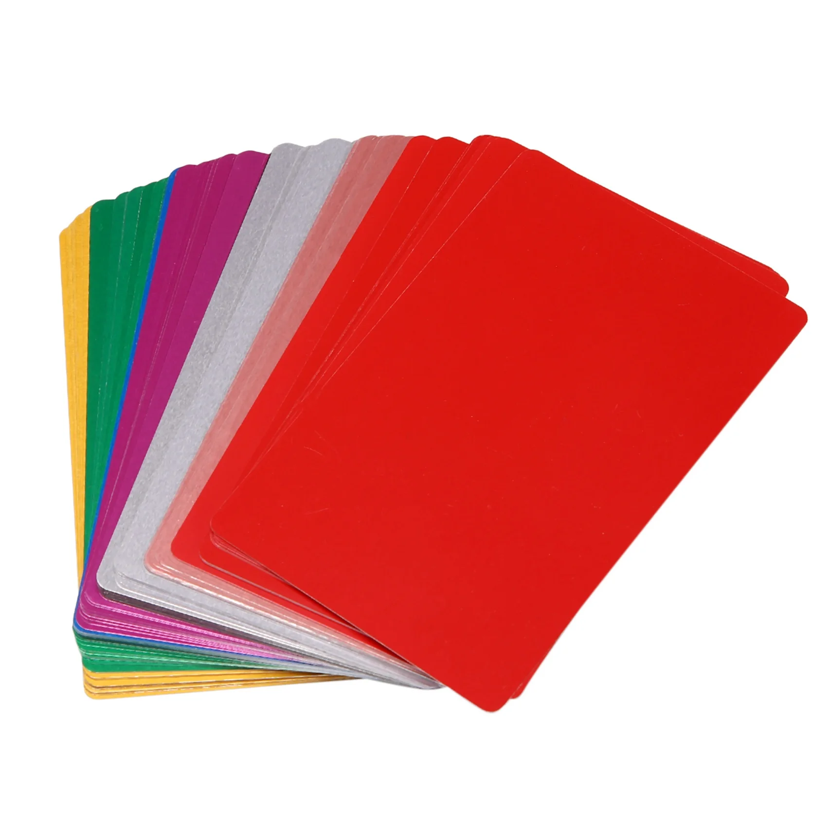 

Multicolor Aluminum Business Card Blank Engraved Metal Label Material CNC Engraver for DIY Card (80)