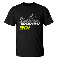 2024 T-Shirt męski luźna koszulka Husqvarna Norden 901 z grafiką letnie krótkie rękawy 100% bawełniana S-3XL fajna koszulka