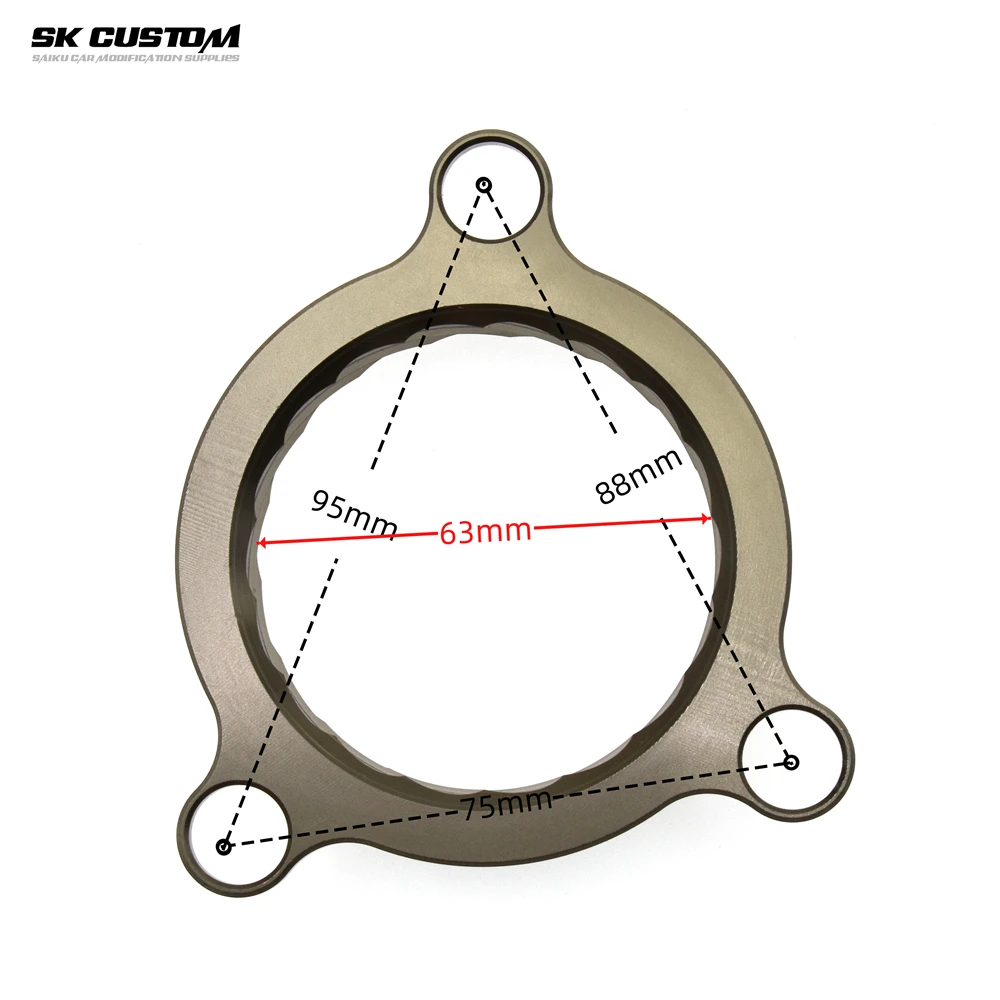 BMW F20 F30 G01 G20 G30 2.0T B48 B58 흡기 매니폴드용 맞춤형 CNC 알루미늄 63mm 스로틀 바디 스페이서