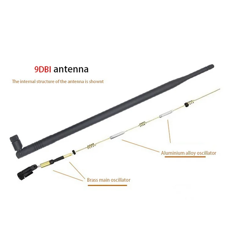 B27B 4PCS 9Dbi RP-SMA Dual Band 2.4Ghz 5Ghz High Gain Wifi Router Wireless Tilt Antenna