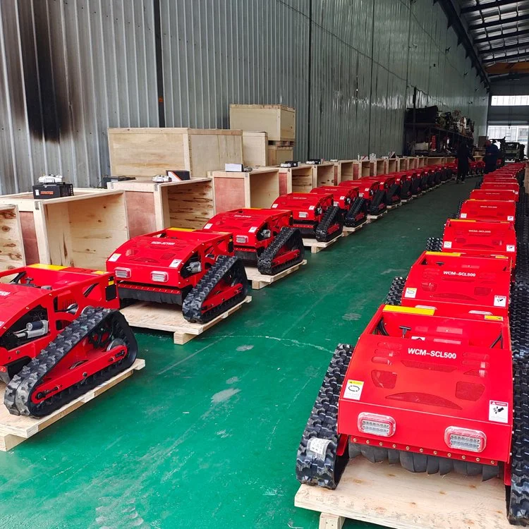 Mini Crawler Type Remote Control Robot Gasoline Engine Lawn Mower