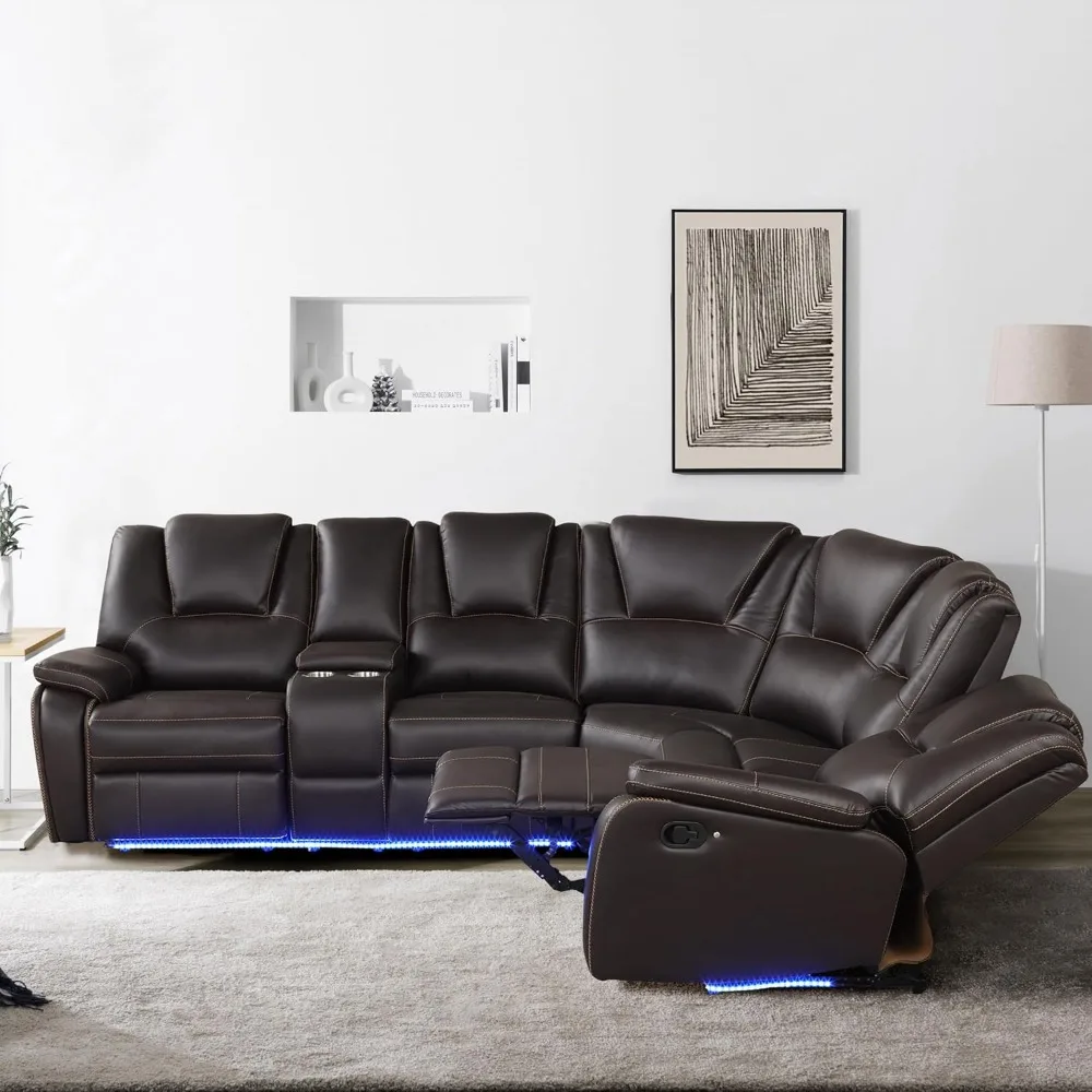 office sofas,with LED Light Strip,with Cup Holder and Storage for Living Room Office,sofa