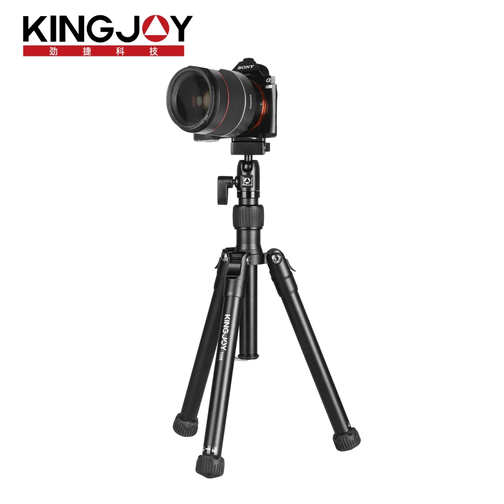 

KINGJOY Lightweight Camera Tripod Phone Stand Holder Aluminum Alloy Tripode Mobile iPhone Tripe Selfie Stick for SLR DSLR Travel