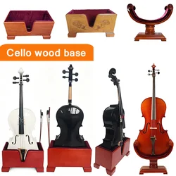USA low tax 4/4 3/4 1/2 1/4 cello base square U-shaped durable display wooden stand, instrument stand, household sturdy
