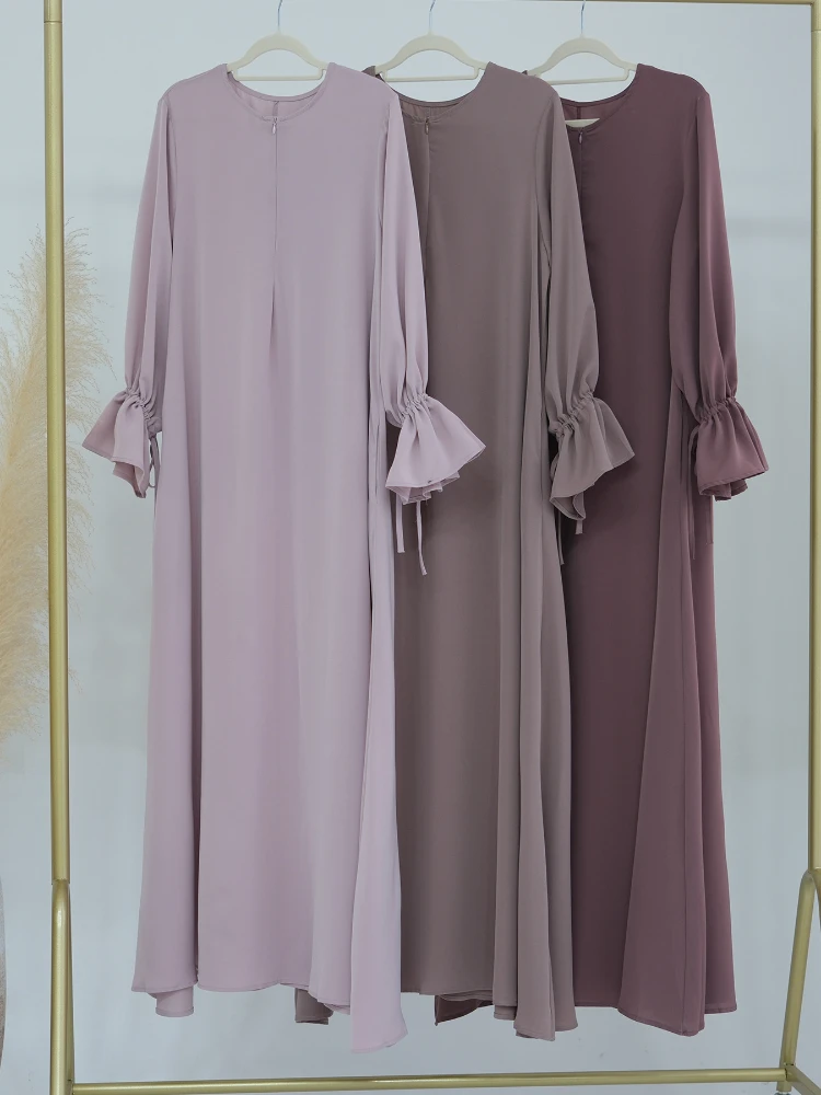 Eid Party Dress for Women musulmano Abaya Flare Sleeve Jalabiya Ramadan abiti lunghi Abayas Vestidos Largos Kaftan Arab Long Robe