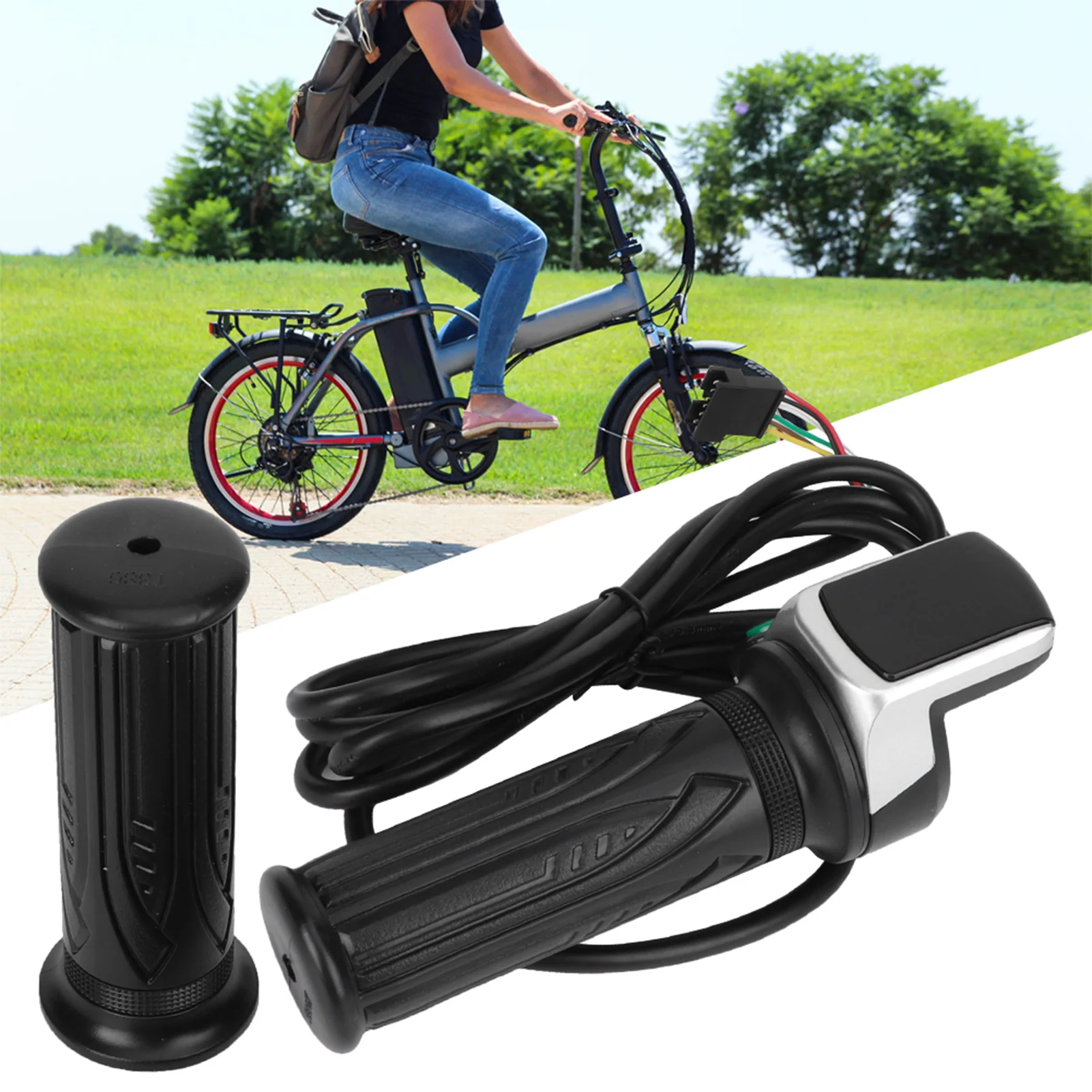 Neue 36V/48V LCD-Anzeige für elektrische Mengen mit Schalter E-Bike-Geschwindigkeit regler Drossel klappens tutzen 6 Kerne elektrischer Gas griff – Detail 4