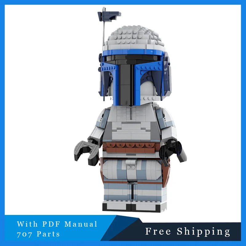 

707 PCS Star Battle Series Helmet Display Stand Building Blocks Bricks Model Children Creative DIY Assembly Display Toy Gifts