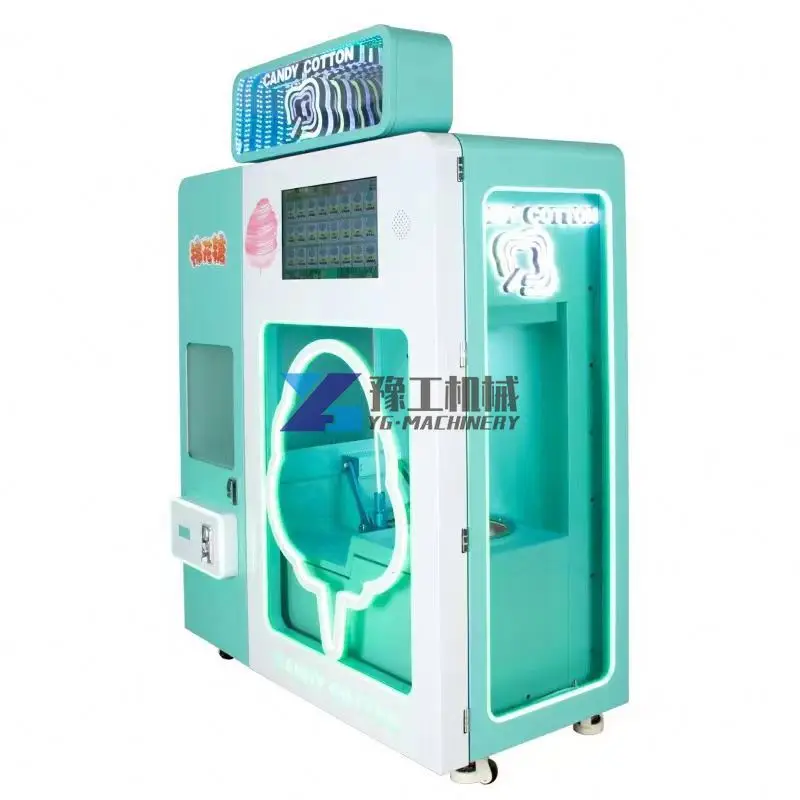 Flower Commercial Cotton Candy Maker Product Automatic New Design High Quality Cotton Candy Food Vending Machine