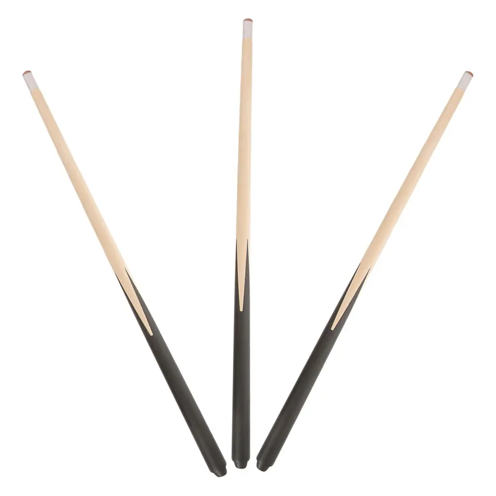3 ชิ้นบิลเลียดมินิสระว่ายน้ําเด็กเด็กติดไม้ Sticks Shorty Cues เปลี่ยน