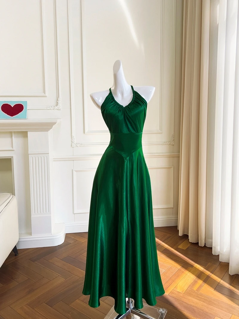 

Ele Bal Neline Long Dr Sexy mat Design Summer High-End Evening Gown Polyester Fiber Midi Skirt Length