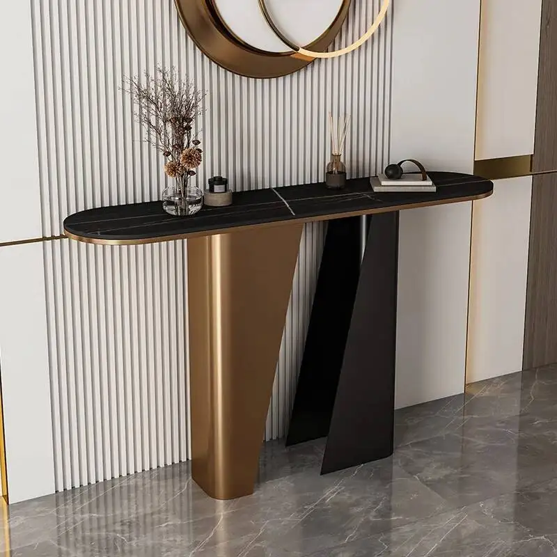 

Beauty Luxury Trendy Entrance Console Table Premium Hall Living Room Console Table Minimalist Design Wohnzimmer Tisch Furniture
