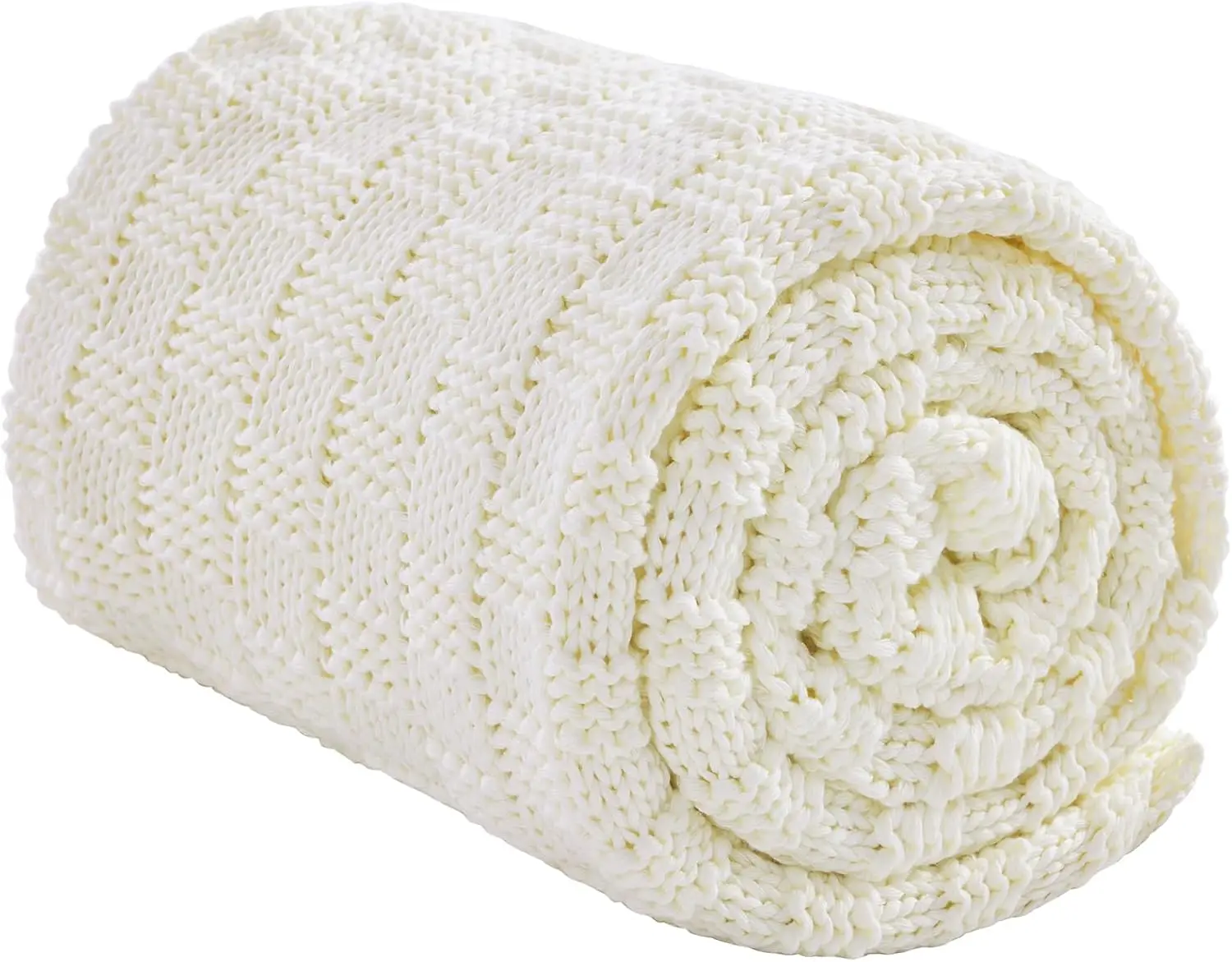 

12lbs Knitted Weighted Blanket 48x72in, No Beads, Breathable & Cooling for Hot Sleepers