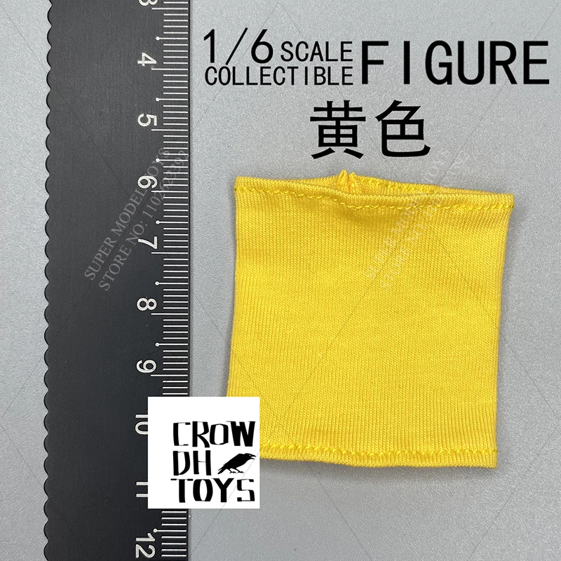 CROWDHTOYS 1/6 échelle soldat à la mode masque militaire couleur unie écharpe décontractée voleurs voleurs accessoire adapté 12 "Action Figure poupée