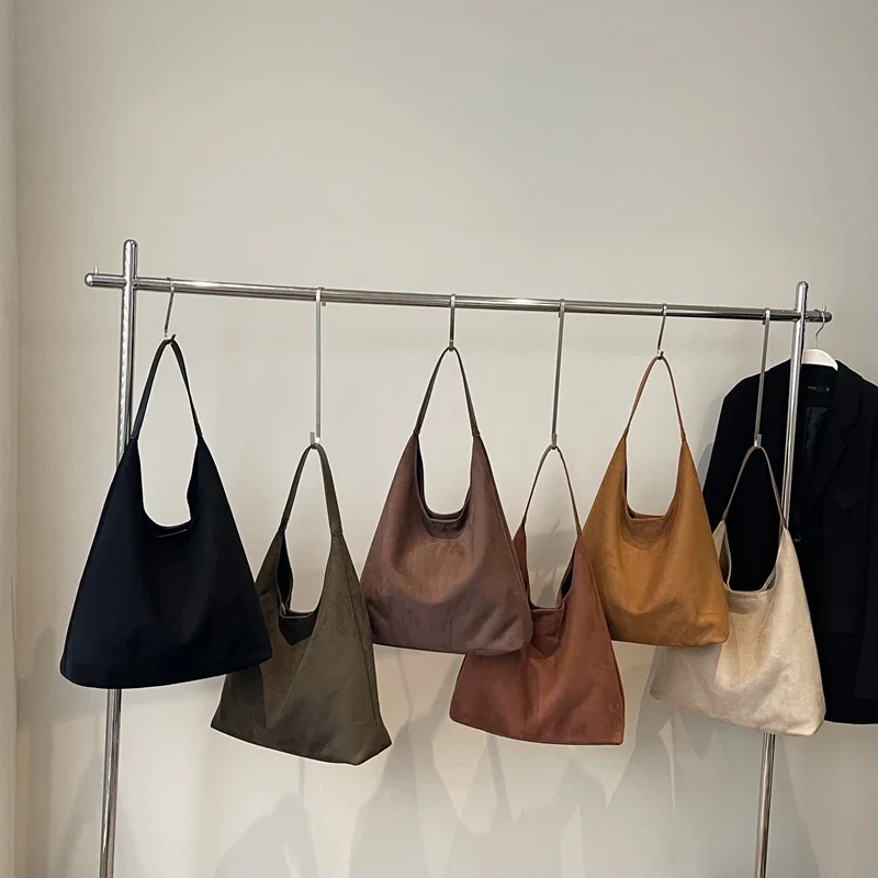 Sac fourre-tout en daim de niche pour femme, sac à ati elles polyvalent, grande capacité, à la mode, lancé unique, nouveau