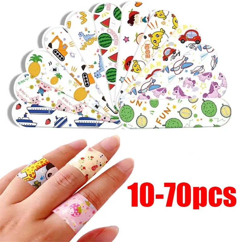 

10/30/50/70pcs Cartoon Band Aid Plasters For Children Patches Kawaii Waterproof Wound Plaster Skin Hemostasis Strips Bandage