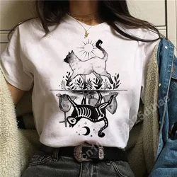 Women Clothing Trend Witch Magic Summer Short Sleeve Print Tshirts Graphic Travel Ladies Y2k Tops T Shirt Tee T-Shirt Funny Tees