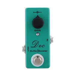 MoskyAudio-Pedal de efecto de guitarra eléctrica BOOST Booster, BUFFER con refuerzo limpio, bajo, accesorios de música acústica eléctrica