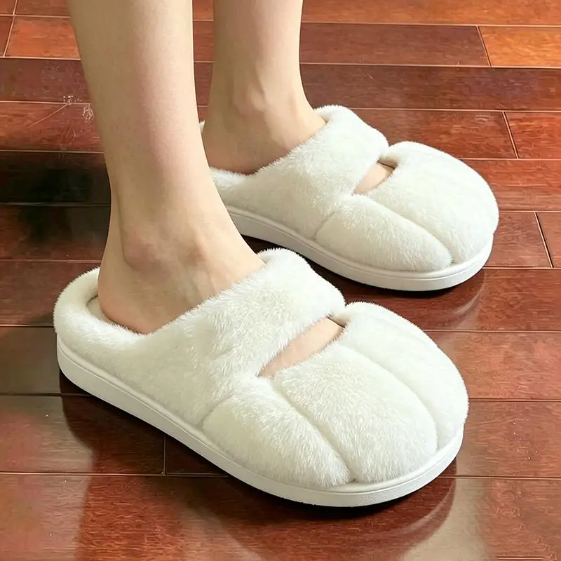 Niedliche Katzenpfoten-Hausschuhe mit Flauschigem Fell für Damen, Winter 2026, Süße Warme Plüsch-Hausschuhe in Übergröße, Kawaii Fellige Schuhe, Unisex – Detail 3