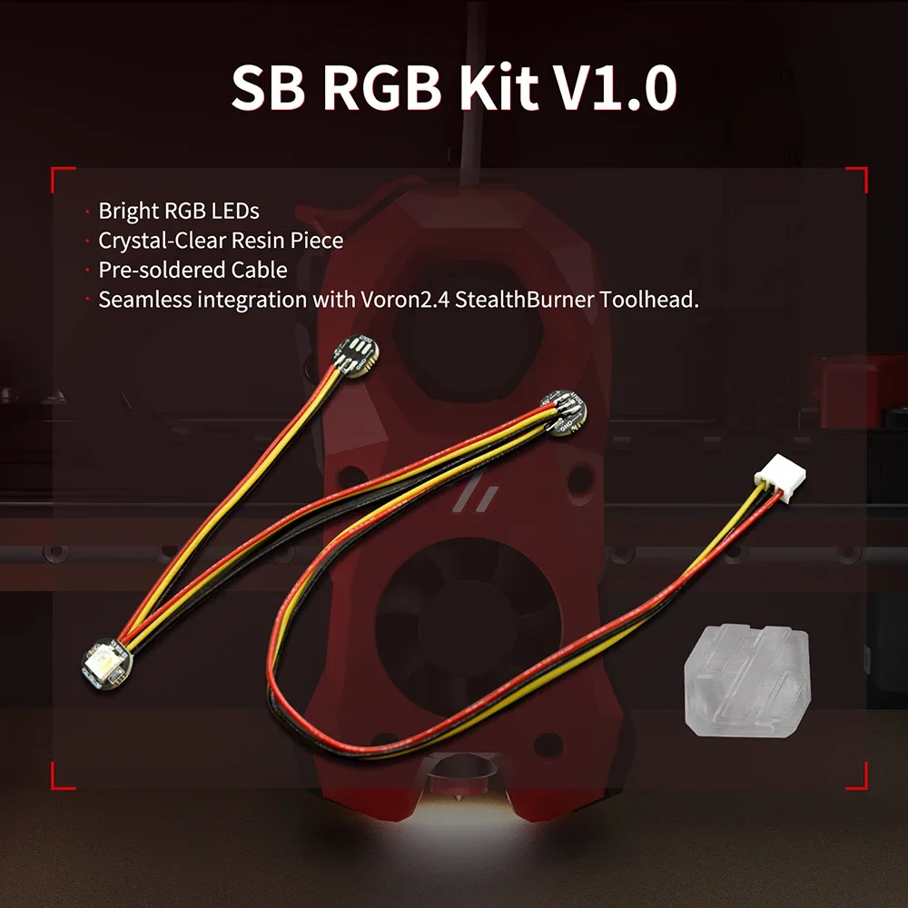 SB RGB Kit V1.0 Bright RGB LEDS RGB Lamp Bead PH2 0 Connector for Voron 2.4 StealthBurner Extruder 3D Printer Parts