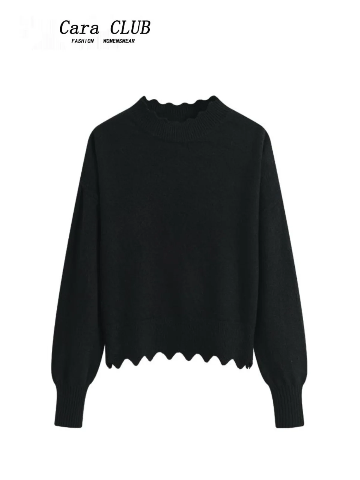 

Женский вязаный свитер большого размера с длинным рукавом, весенний модный топ, скрывающий живот, корейский стиль, свободный крой, для повседневной носки