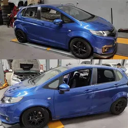 For GK5 Car Wide Body Surrounded Honda Fit JAZZ Side Splitter Diffuser Lips Refit Accessories 2014-2018 Year