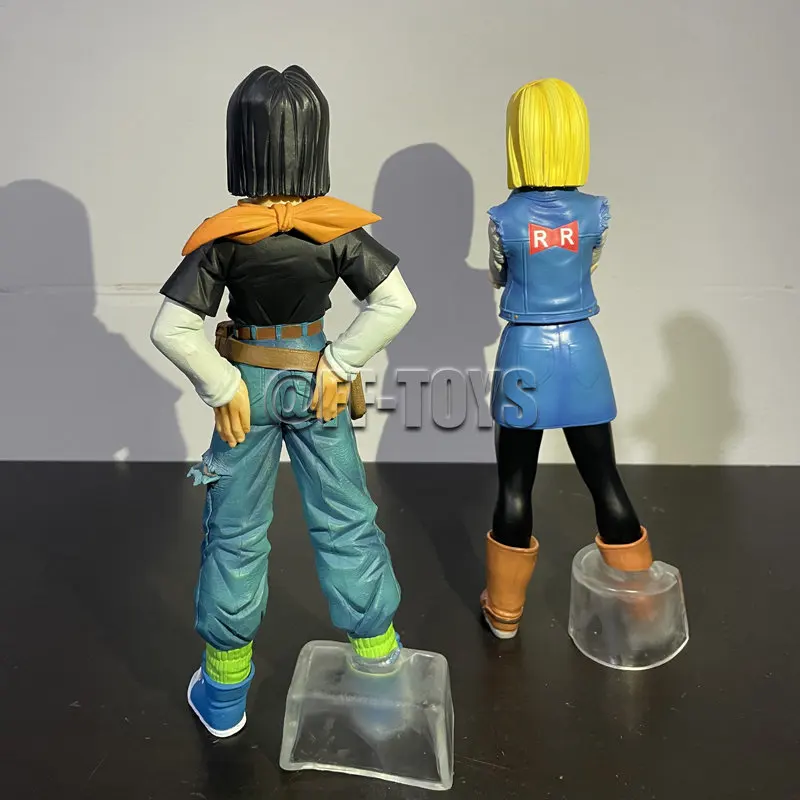 24CM Anime Dragon Ball Z Android 17 18 Figure Android 18 PVC Action Figures Collection Model Toys for Children Christmas Gifts image 4