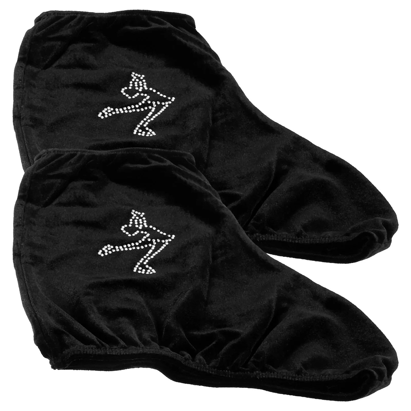 

Professional Figure Skating Shoe Covers Elastic Korean Velvet Polyester Black L Size Fits Most Skate Boots Comfortable