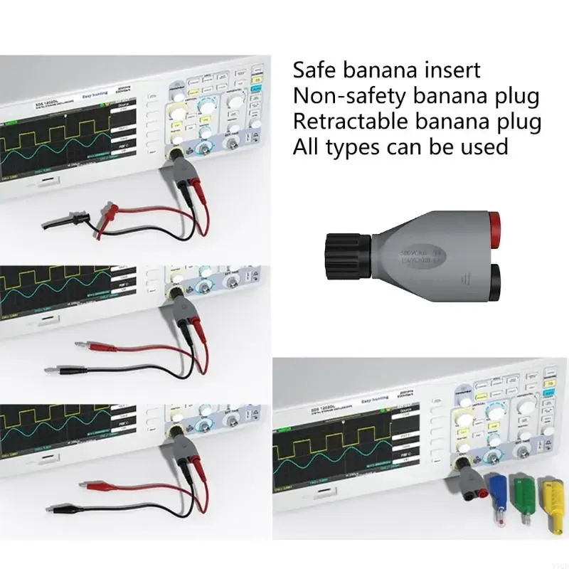 BNC إلى 4MM الأمان موز مقبس محول محول أنثى محول المهنية اتصال سريع لمشروع هندسة المختبر #6