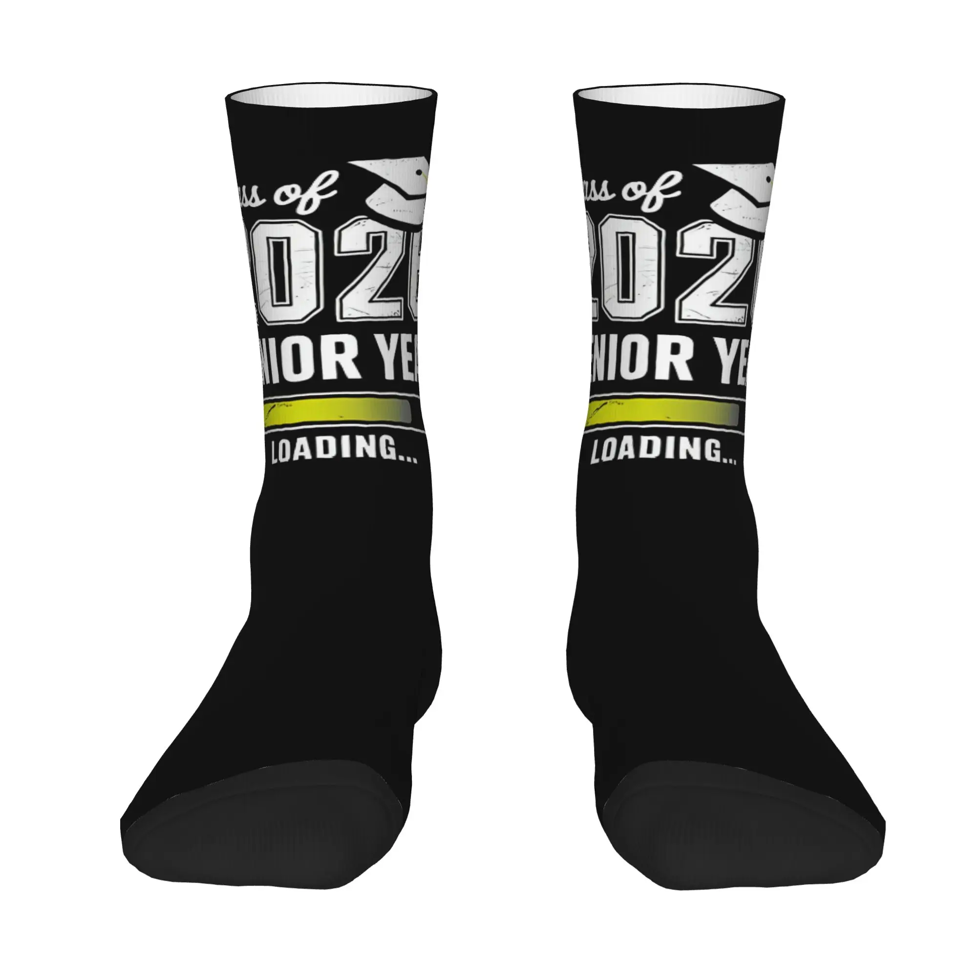Funny Sock Graduation in 2026 Class Of 2026 Senior  Loading Hip Hop Quality Pattern Printed Men Crew Socks Novelty Men's Socks