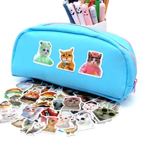 10/50/100pcs Funny Cat Stickers Cartoon Cute Decals Toy Stationery Guitar Phone Bicycle Laptop Luggage Car Graffiti Kids Sticker 4