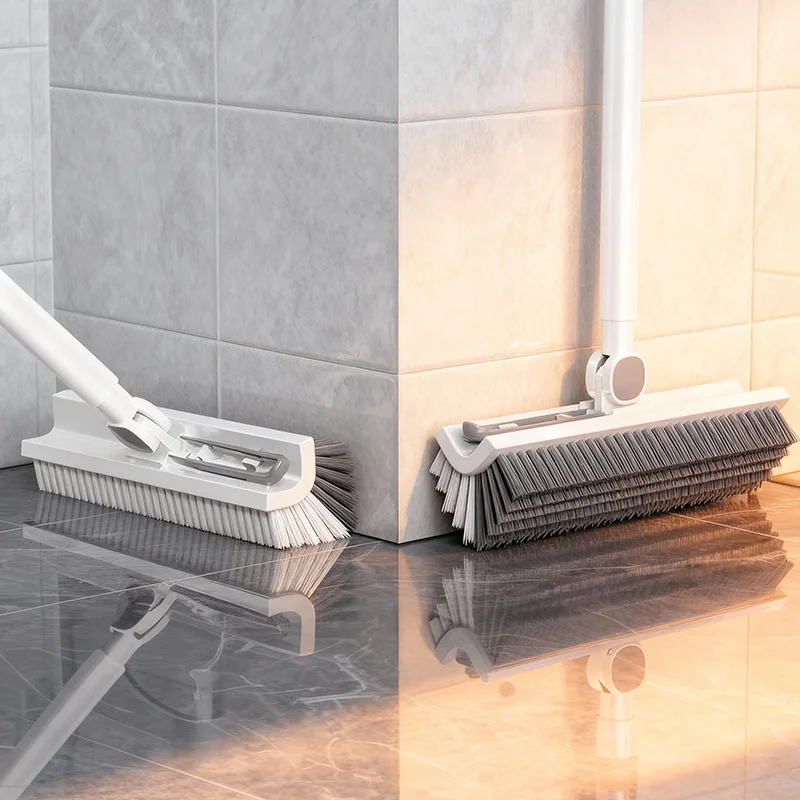 

Bathroom Cleaning Tile Corners Tool Floor Gap Toilet Floor Cleaning BrushTwo-in-One Long Handle Floor Brush for Cleaning Toilet