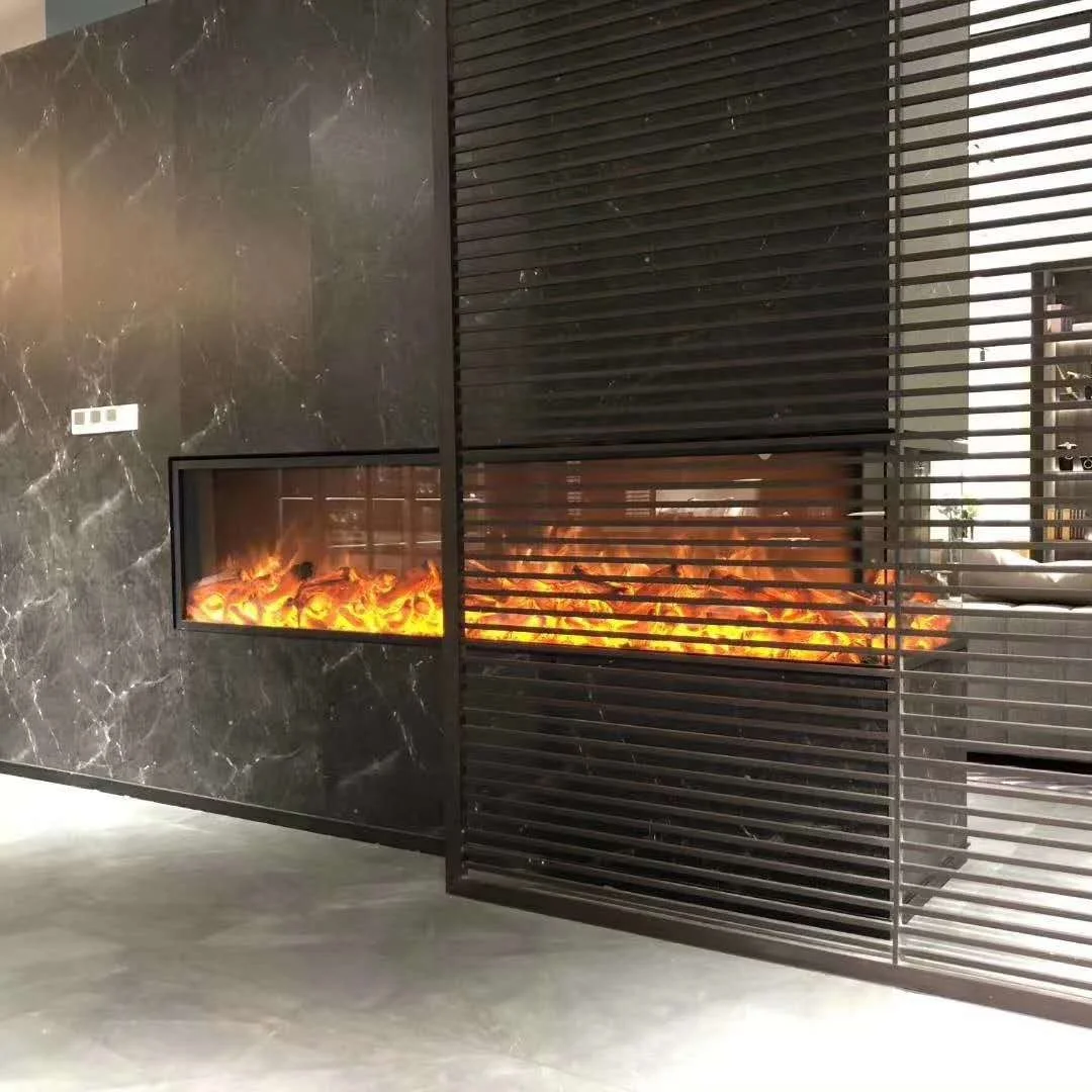 1800*300*400mm Electric Fireplace 1500W Power 3-Sided Fire Viewing For Home And Hotel Decorative Purpose