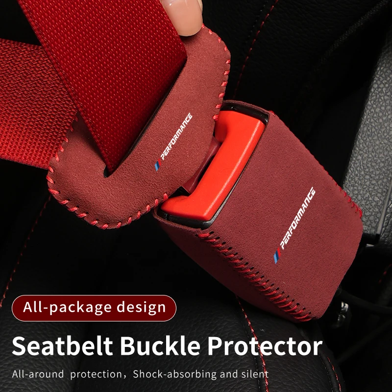 Car Seat Belt Base Buckle Protector Cover Accessories For BMW F10 F15 F30 E70 E91 E30 G30 E53 M3 M5 X6 X4 X7 E92 E93 X1 X3 X5