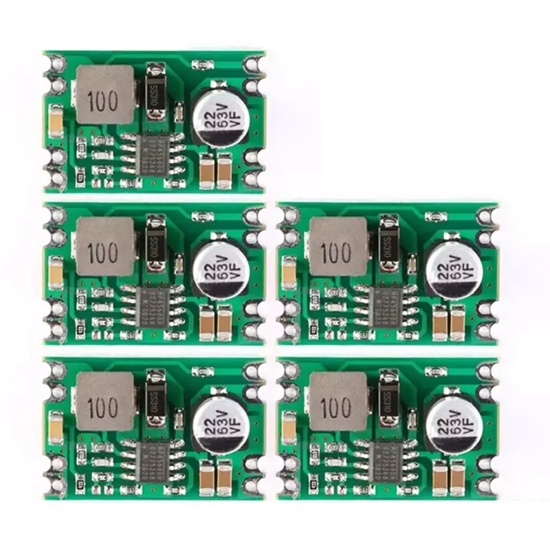 B50B-Electronic Module 5Pcs DC-DC Step Down Power Supply Module Buck Regulated Board 2A Input 8-55V Output DC To DC12V