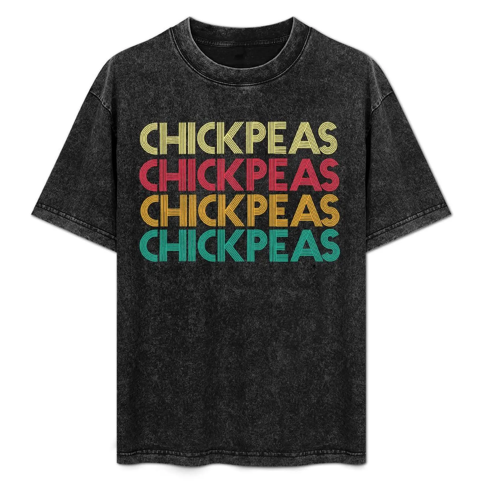 Vintage Retro Chickpeas T-Shirt summer clothes baggy shirts men clothes