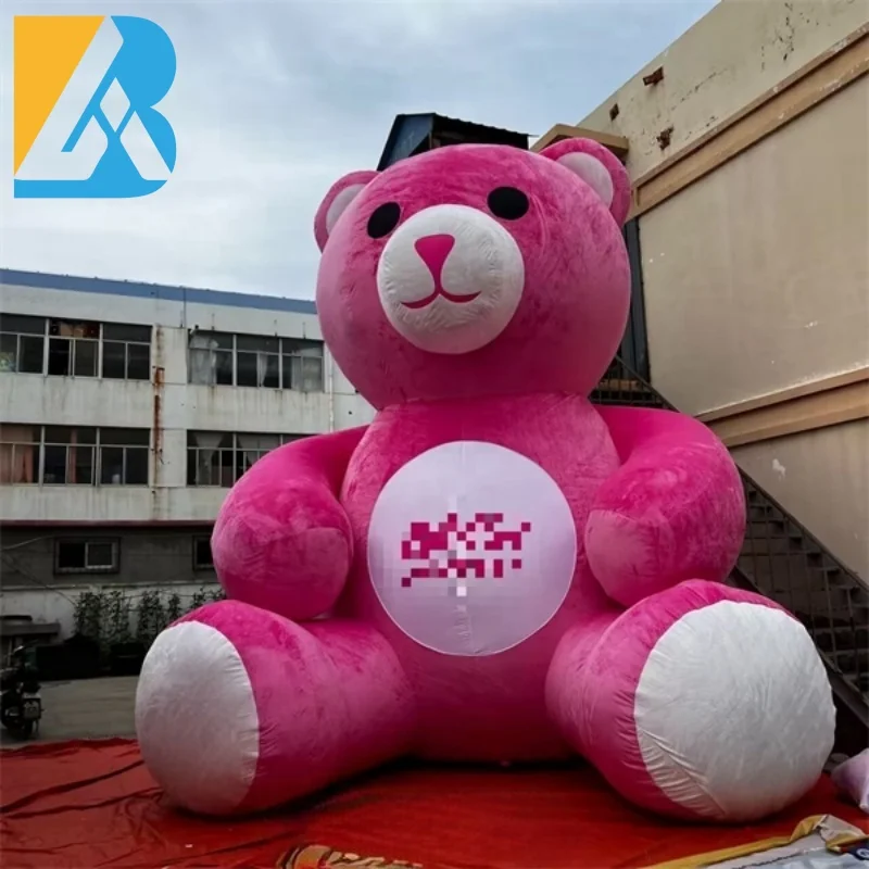 

Christmas Sale Inflatables Giant Plush Blow up Pink Bear for Party Supply Shops Toy