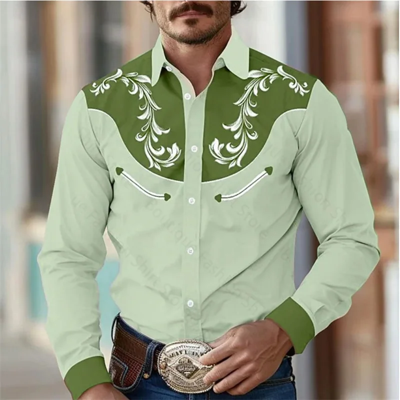 

Autumn New Men's Fresh And Energetic College Style Light Colored Textured Long Sleeved Button Up Shirt MB12