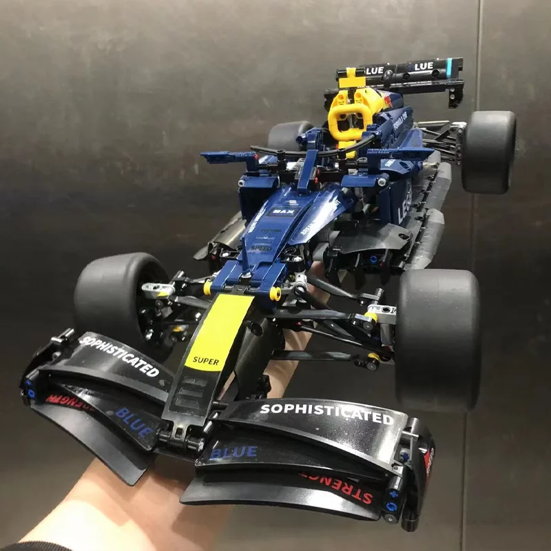 جديد 1000 + قطعة مجموعات مكعبات بناء سيارات السباق الإبداعية 1:10 نموذج ميكانيكي MOC ألعاب أطفال هدايا لعشاق سيارات السباق للأولاد والسباق