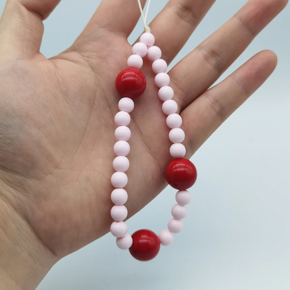 جديد الأحمر حبة Y2K الوردي فتاة حزام الهاتف الحبل لطيف قلادة مفتاح سلسلة لسامسونج فيفو Airpods سماعات الكتب 2014 الأصلي DIY بها بنفسك