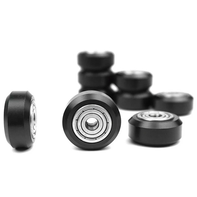 Hot 10 buah roda plastik POM dengan bantalan model besar roda bulat pasif Idler katrol roda Perlin roda untuk CR10 Ender 3