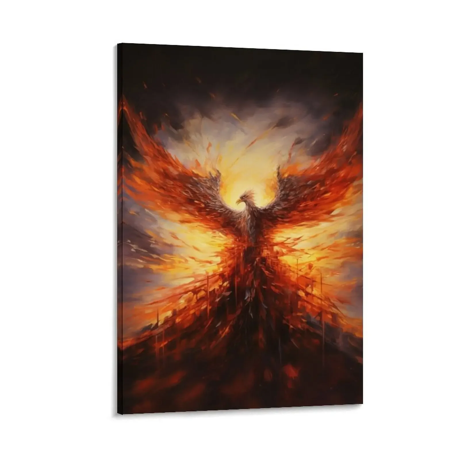 

Phoenix Rebirth in Cosmic Fire Canvas Painting home decorations decorative wall canvases