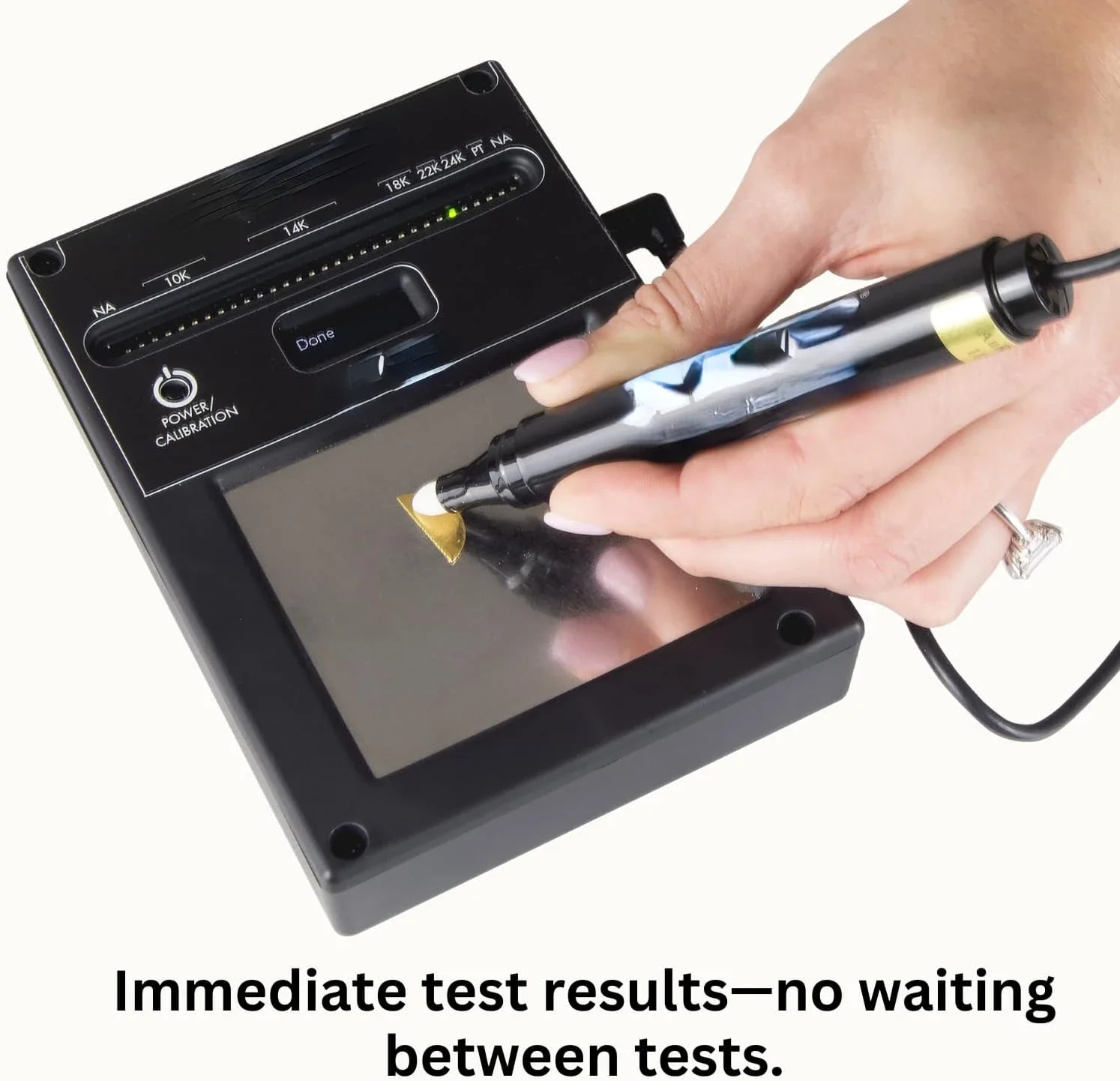 Auracle Analyzer Gold Tester | Accurate Compact Portable Electronic High Karat Gold & Platinum Tester | Precision Jewelry