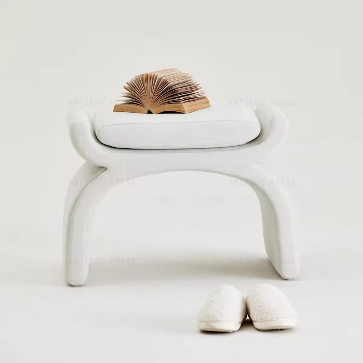 Vintage Design Natural Furniture Handmade Home Living Room Bedroom Fabric Made Stools