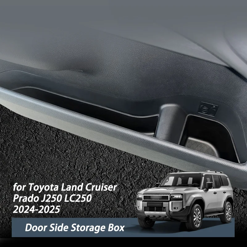

6 шт., боковой ящик для хранения дверей автомобиля, антигрязный органайзер для Toyota Land Cruiser Prado J250 LC250 2024 2025