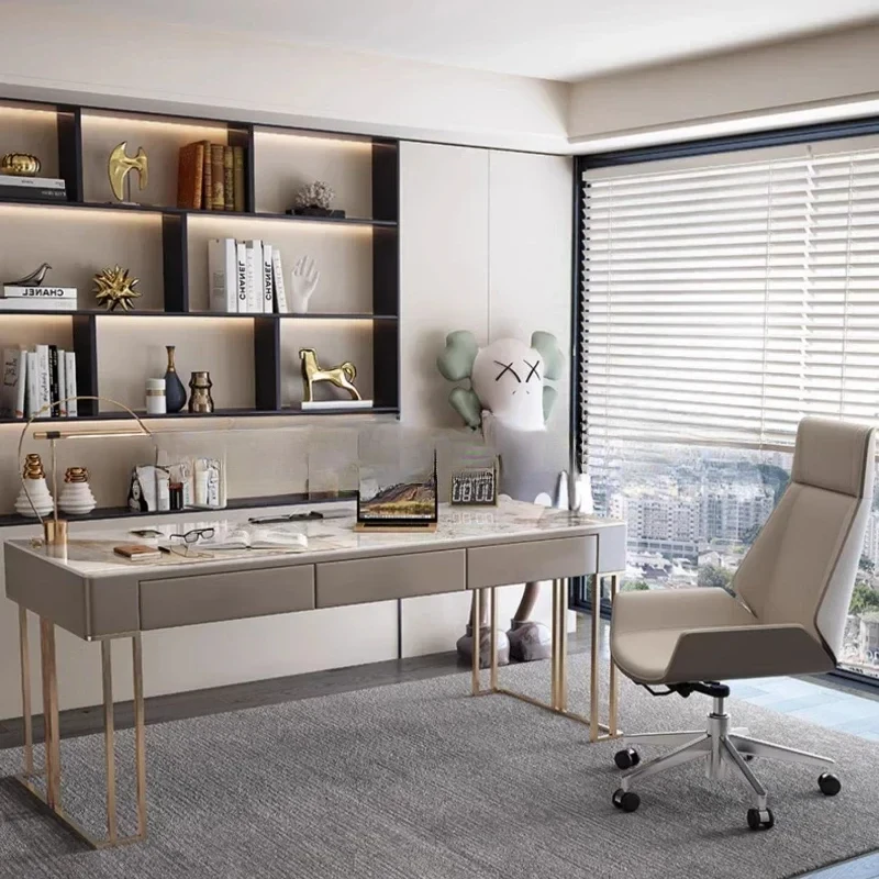 

Luxury Write Office Desks Modern Study Slate Simplicity Office Desks Wood Storage Escritorio Ordenador Work Furniture